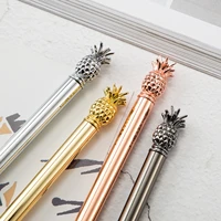 metal pineapple ballpoint pens luxury writing handle pens gifts signature school office stationery supplies black ink 1 0mm