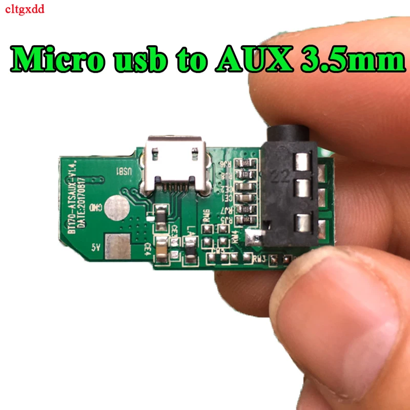 2 шт. плата адаптер для аудио подключения разъем Aux 3 5 мм интерфейса micro USB 5P
