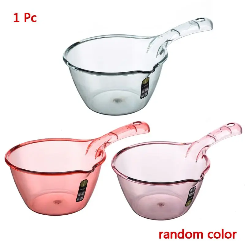 Long Handle Water Scoop Transparent Durable Thick Bathing Ladle Spoon Household C63B | Дом и сад