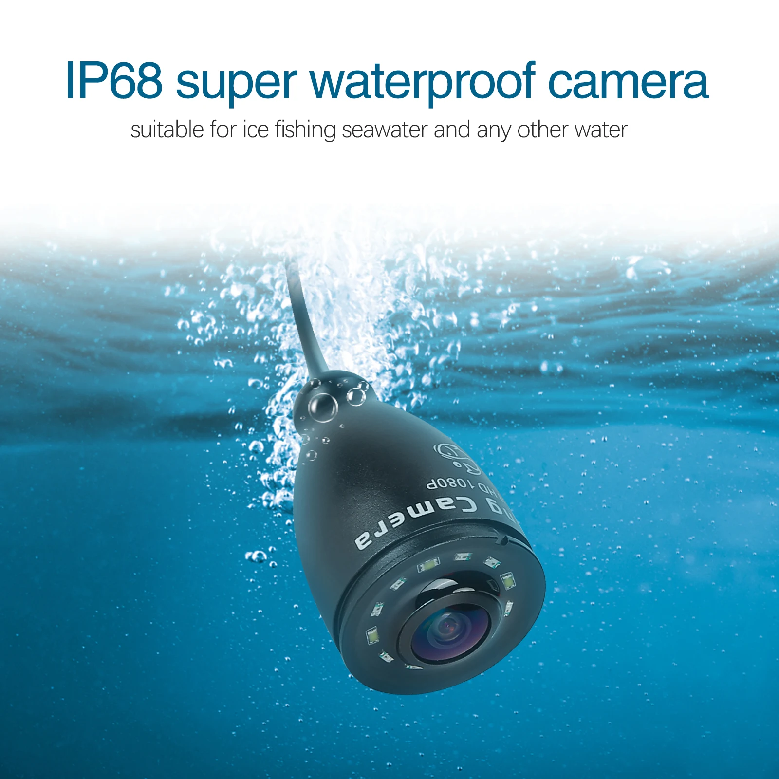 Портативная подводная камера для рыбалки эхолот-рыболокатор 5 0 дюйма реальное