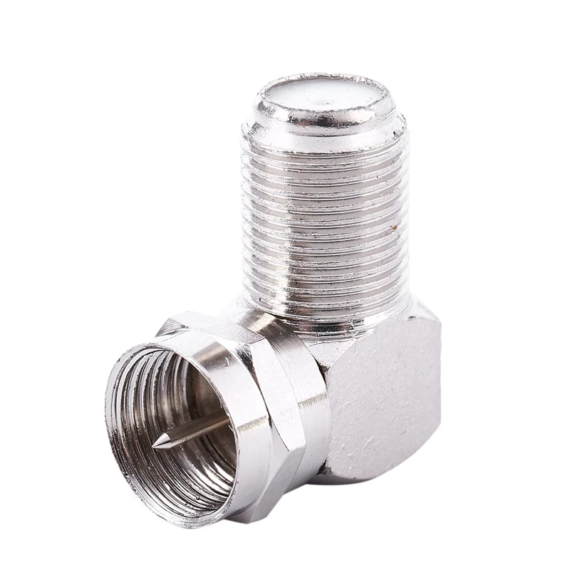 F Тип прямой угол между штыревыми и женскими RF разъем 90 градусов коаксиальный