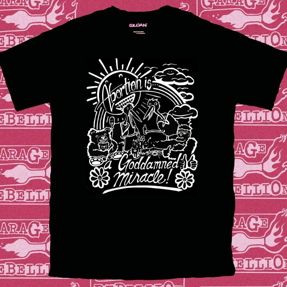 Прерывание беременности-это чёрное чудо! Футболка