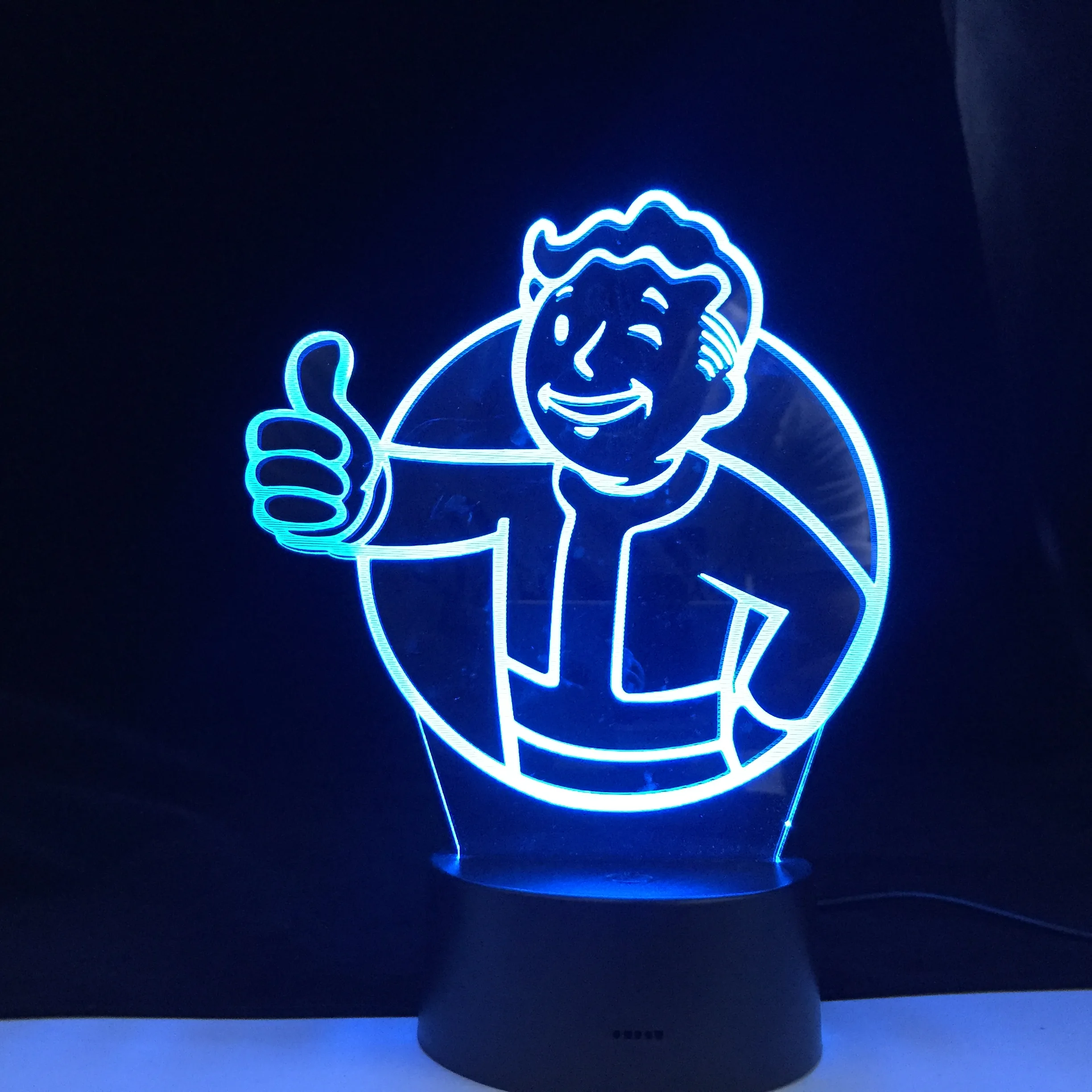 Ночник для детей Fallout Shelter меняющий цвета украшение детской спальни настольная