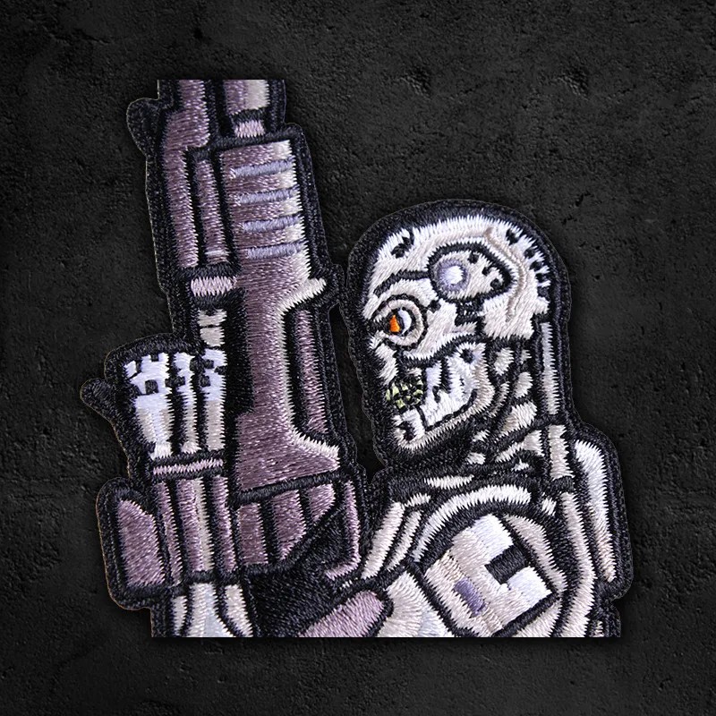 Битва воина T800 вышивка патч велкро Терминатор робот классный чехол для телефона