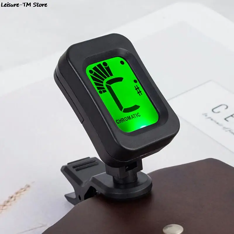 

Black Clip-on Electric Guitar Tuner Foldable Rotating Clip High Ukulele Guiatr Parts & Accessories