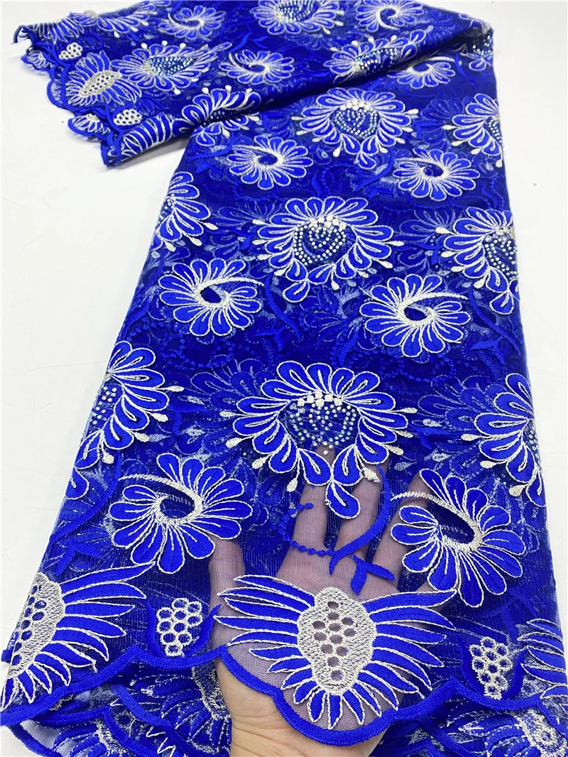 

Африканская кружевная ткань 2020 высокое качество кружева Материал с Камни вышитые французские кружева ткань для нигерийские вечерние YA3748B-7