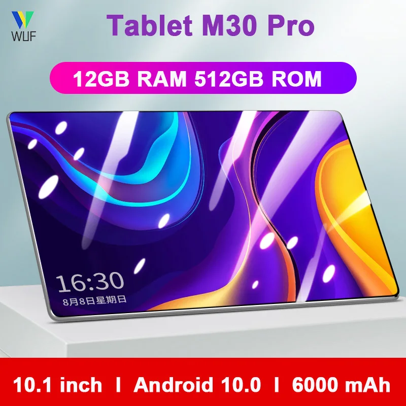 

Tablets M30 Pro 12GB RAM 512GB ROM 10.1 inch tablet android Global Version tablets mtk6797 10 Core tablet GPS Phone Call Tablete