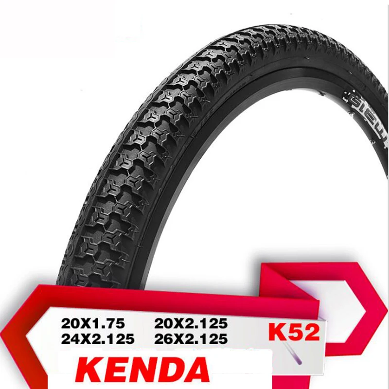 Велосипедные шины KENDA K52 20 / 24/26*1 75/2 125 ультралегкие для горного велосипеда BMX MTB