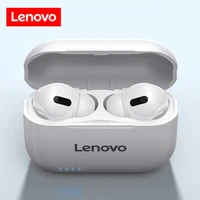 lenovo lp1s bluetooth earphone wireless headset hd stereo noise cancelling sports tws earbuds hifi with mic bluetoothe earbuds