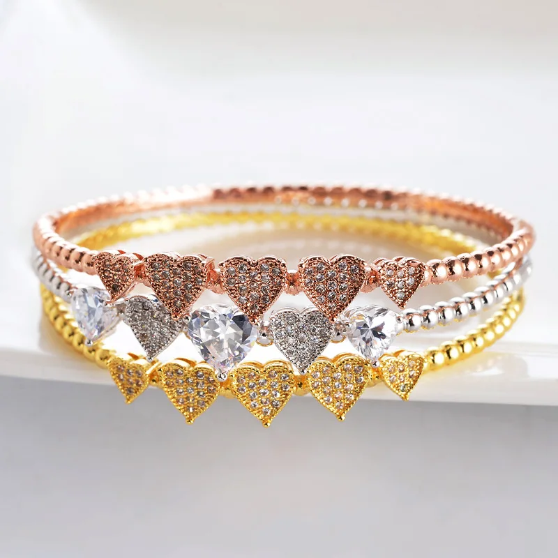 Дубай ювелирные наборы модные роскошные 3 цвета блестящие AAA кубического