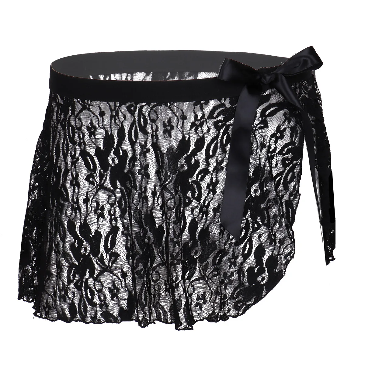 Мужская одежда для сна трусы юбка прозрачное кружевное нижнее белье средняя