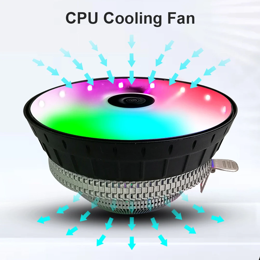 Охлаждающий гидравлический кулер для процессора A001 12 см 3 контактный бесшумный