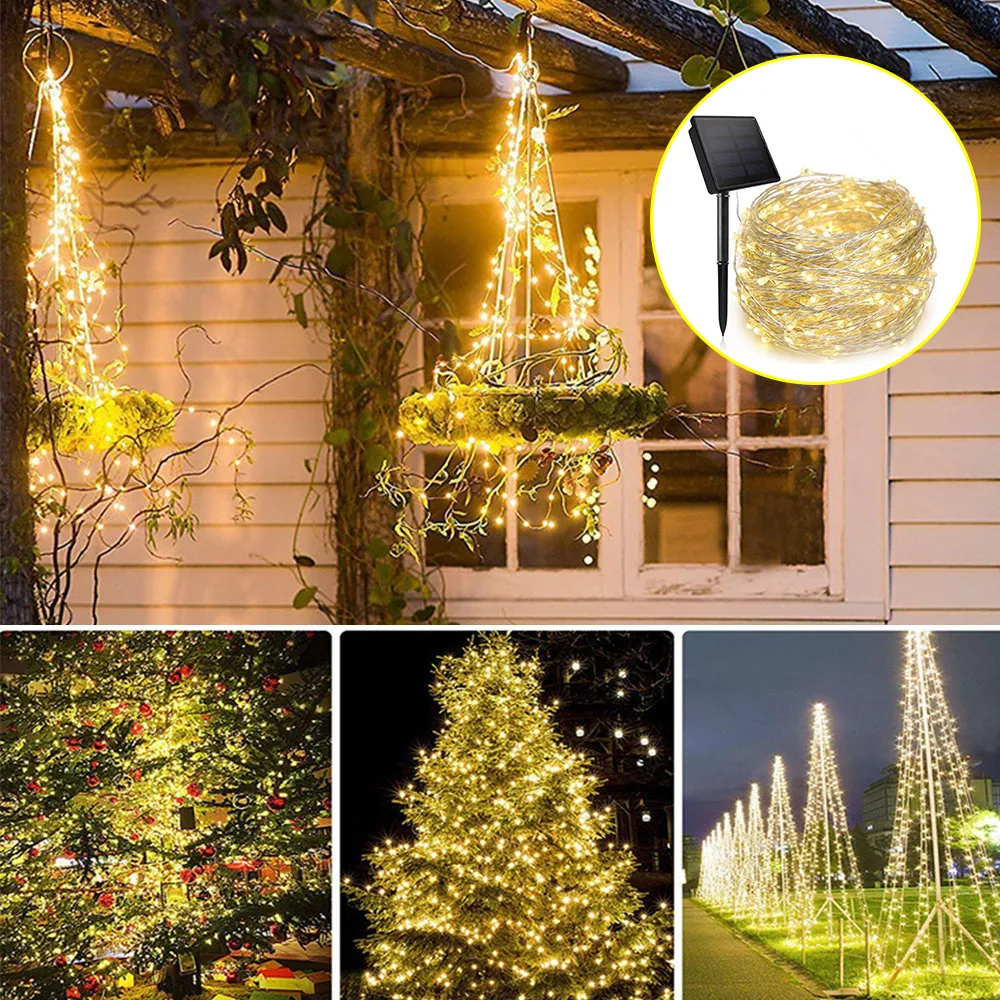 

Fairy Lights Battery Operated 100LED String Lights Remote Control Timer String Lights 8 Modes 16.4 Feet Light