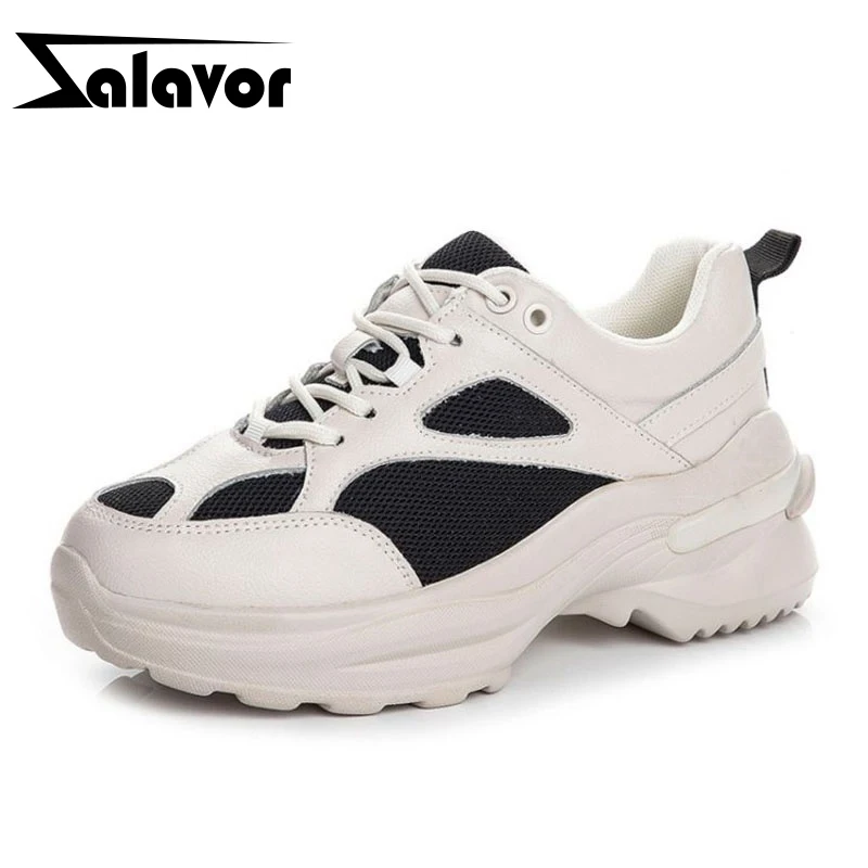 ZALAVOR/Новинка 2019 года женские кроссовки из натуральной кожи женская обувь
