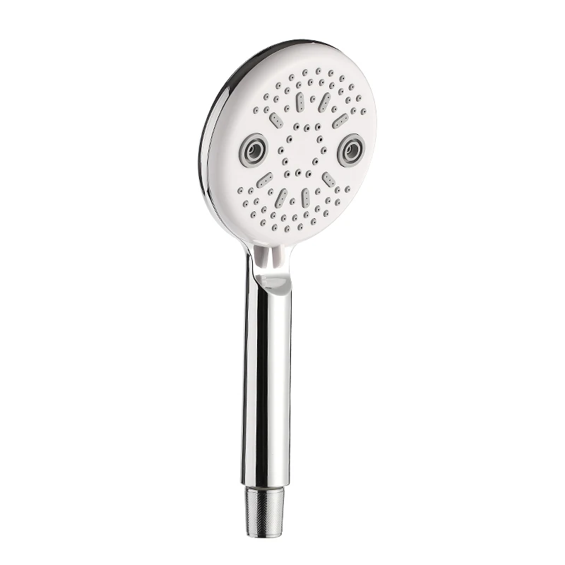 ZhangJi Modern Design 5 Modes Bathroom Shower head Chrome Plate ABS Handheld Switch Watersaving Showerhead