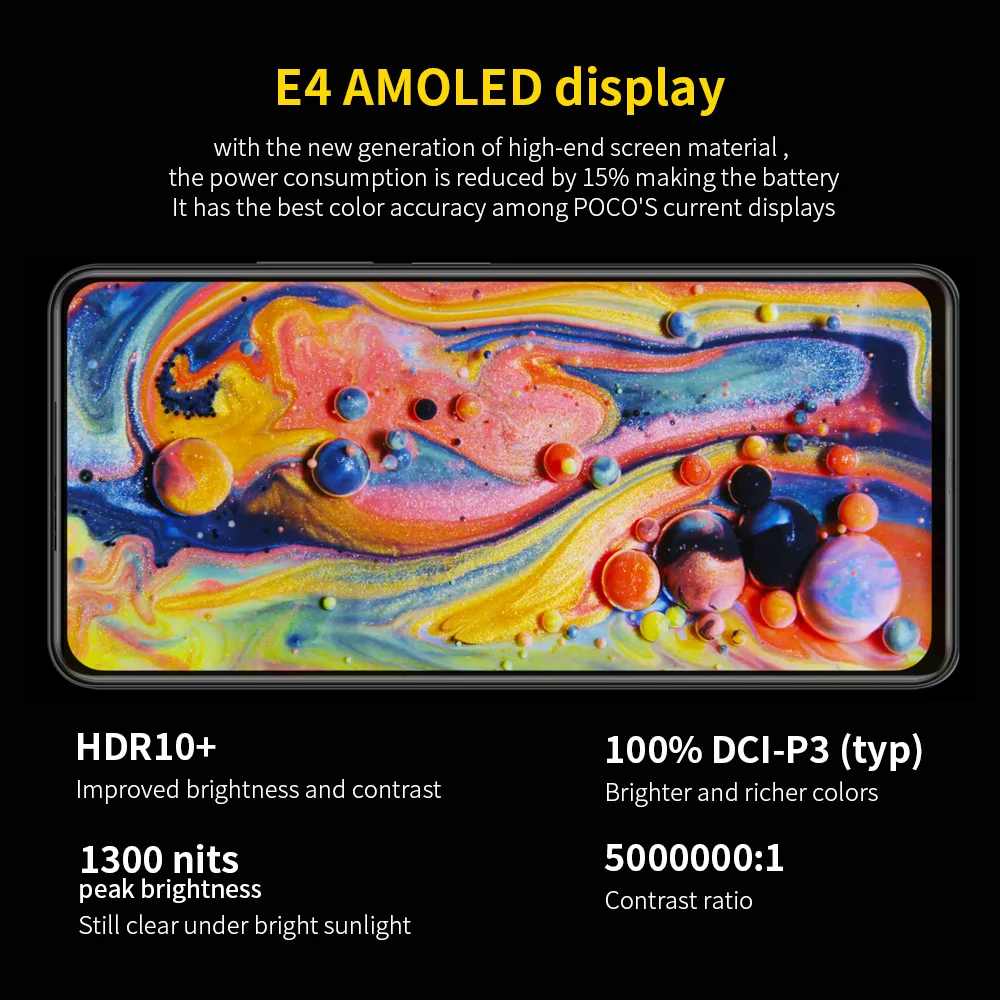 Xiaomi-tel&eacute;fono inteligente POCO F3 5G versi&oacute;n Global, SmartPhone con 6GB y 128GB/8GB y 256GB, Snapdragon 870, ocho n&uacute;cleos, 6,67 pulgadas, 120Hz, E4, Pantalla AMOLED, Bluetooth-3
