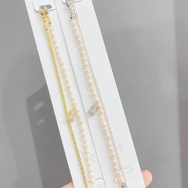 

Wholesale Baroque Freshwater Pearl Bracelet Bangle Women Girl Special-Interest Design Cold Wind INS Shaped Bead Bracelets