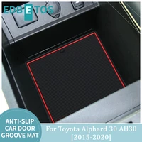 for toyota alphard 30 ah30 door groove anti dirty mats cup holder liners 2015 2016 2017 2018 2019 2020