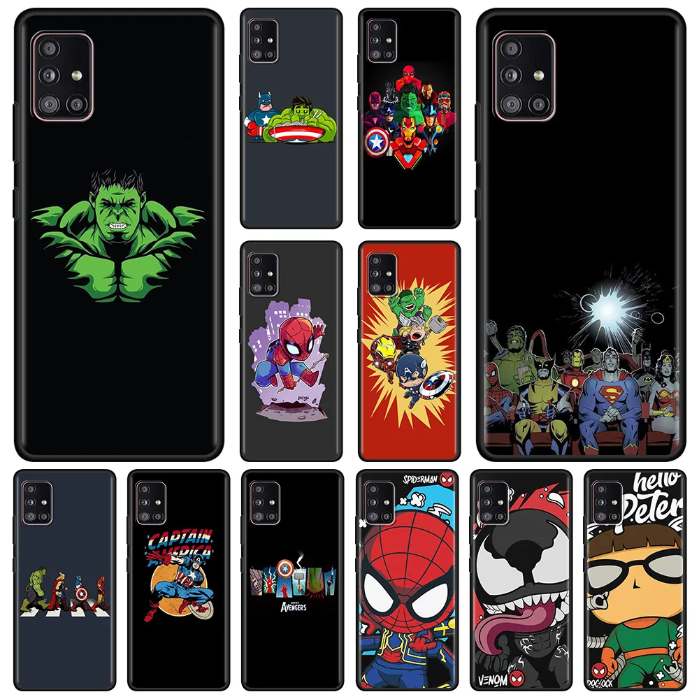 

Phone Case For Samsung Galaxy A51 A12 A21s A71 A31 A02s A11 A41 A01 A72 F42 A52 A32 A22 4G/5G Cover Marvel Comics Baby Avengers