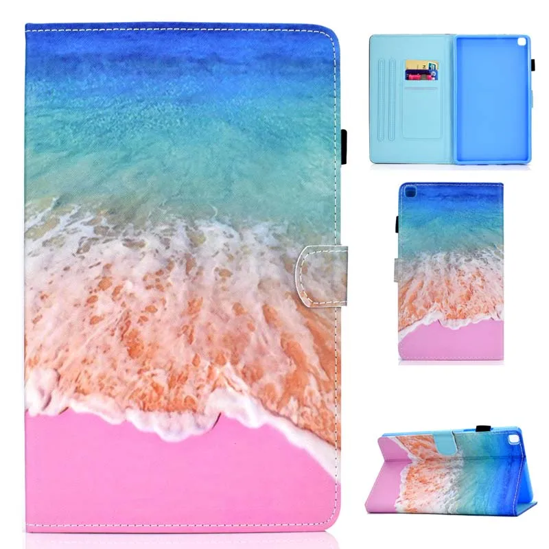 Case Кожаный захлопывающийся Чехол-книжка с подставкой для чехол Funda Обложка, чехол для Samsung Galaxy Tab A 8,0 SM-T290 SM-T295 SM-T297 T290 T295 планшет Coque - Цвет: Case
