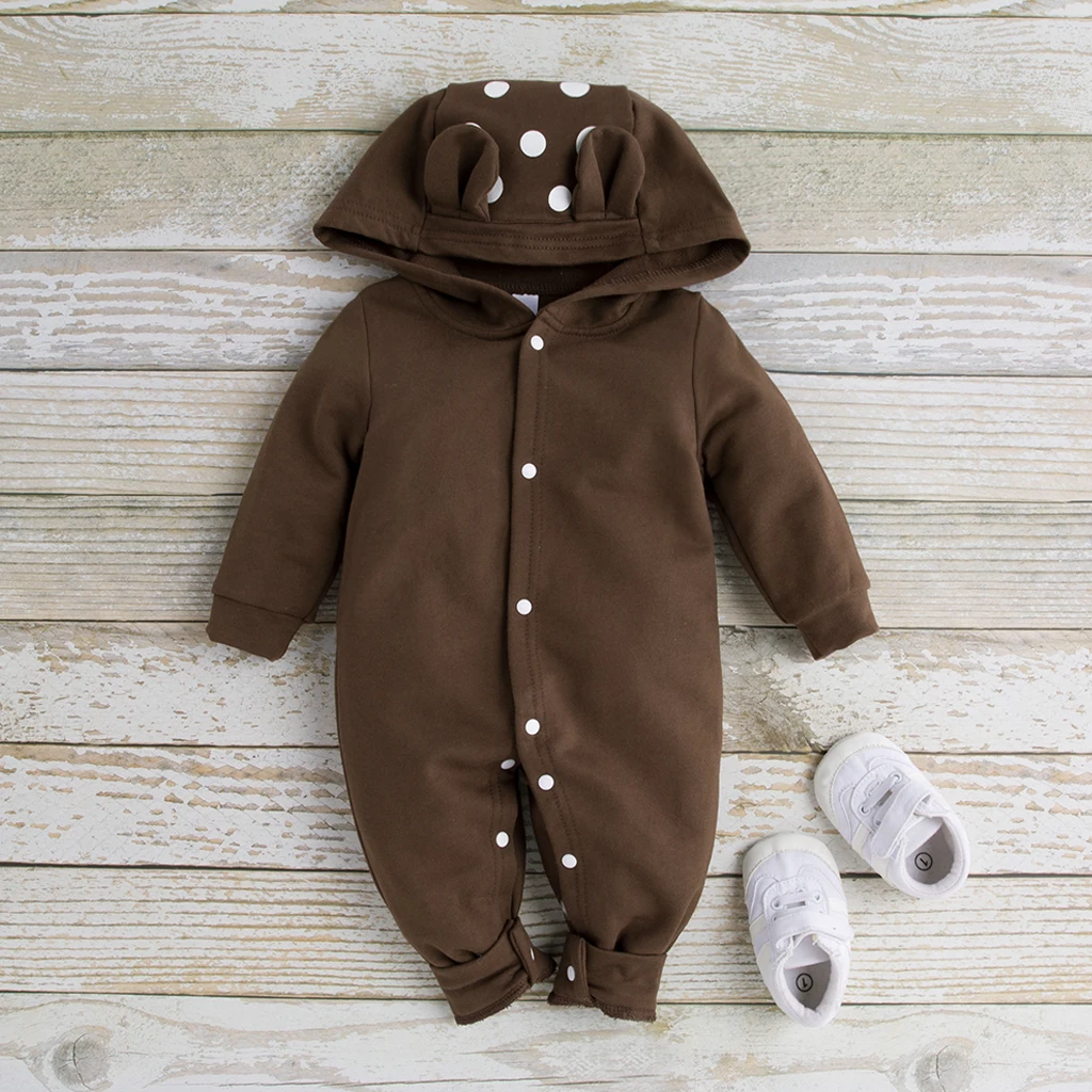 Комбинезон для новорожденных зимний костюм одежда маленьких мальчиков из