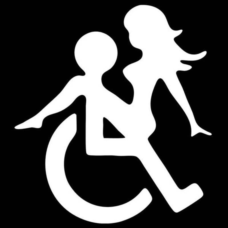 

Personality Creative Design Car Styling Stickers Interesting Wheelchair Car Stickers and Decals Car Body Window Stickers