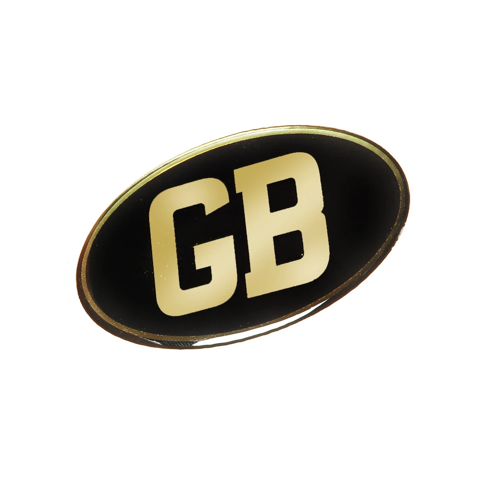 Наклейки на бак мотоцикла GB овальные наклейки в стиле евро резиновые 3D|Наклейки и