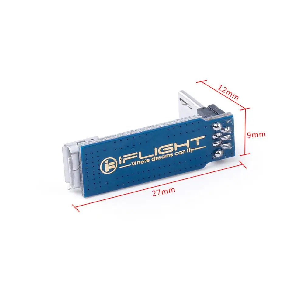 Плата адаптера iFlight L-Type Micro USB переходник с штырь-гнездо для управления полетом FPV