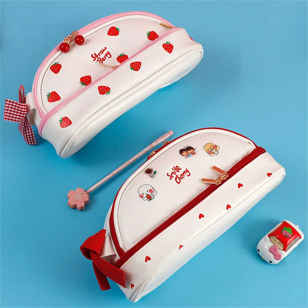 

Милый полиуретановый чехол для карандашей, милая креативная Студенческая сумка для хранения, кошелек для монет, чехол для карандашей, чехол...