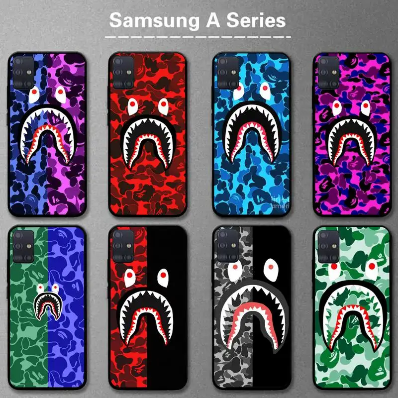 

Camouflage Bath Ape Phone Case For Samsung A6 A7 A8 A10 A11 A20 A21 A30 A31 A40 A50 A70 A80 A91 Plus S E Cover