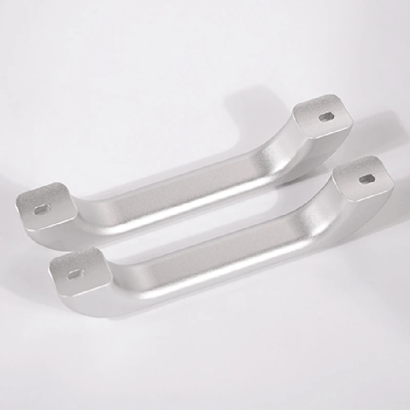 

2Pcs Car Interior Chrome Aluminum Alloy Grab Door Handle Cover Trim for Land Rover Defender 110 90 2007-2016