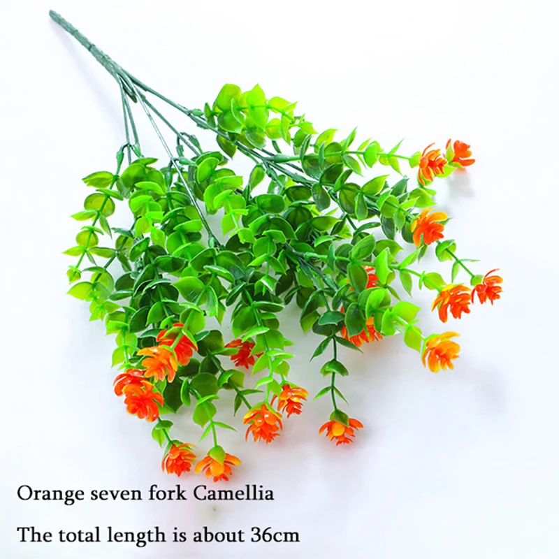 

Simulation Flower Faux Plastic Greenery Plants For Home Office Verandah Wedding Decoration Artificial Plants 6 Style