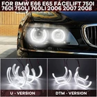 Дневсветильник свет стиль DTM U светильник DTM стиль кольцо с кристаллами ангельские глаза для BMW E66 E65 Facelift 750I 760i 750Li 760Li 2006-08