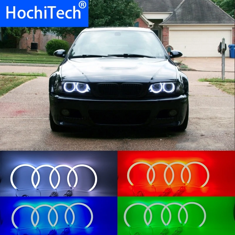 HochiTech SMD хлопок Multi Цвет RGB комплект светодиодов глаза ангела с Дистанционный