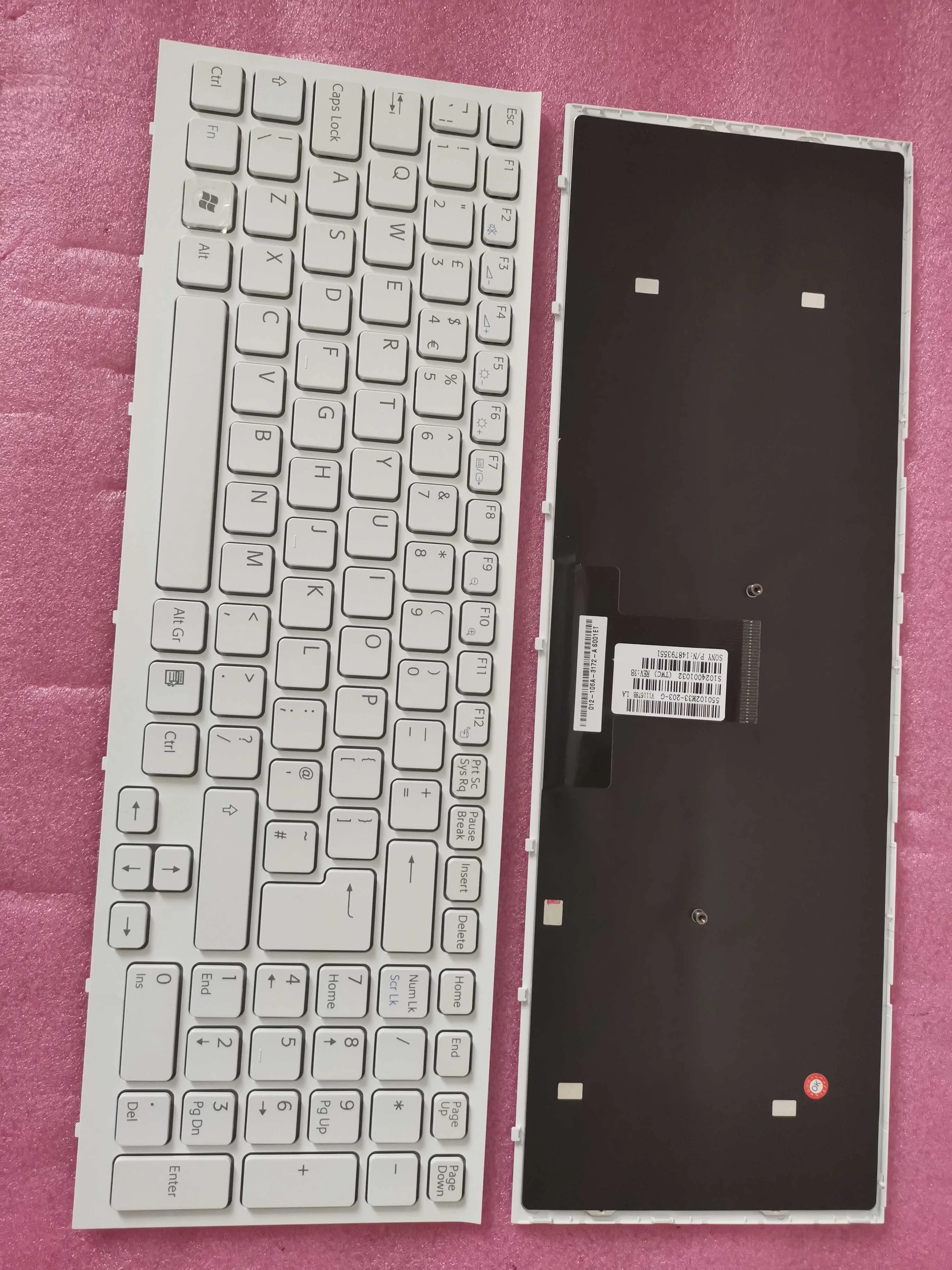 Новая клавиатура для Sony Vaio VPC-EB Laptop UK макет 148793551 EB05 белый с рамкой | Компьютеры и