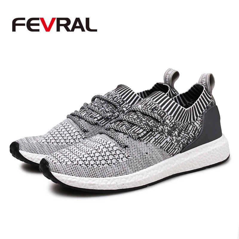 FEVRAL Brand Fashion Man Casual Shoes Big Size 38~46 Breathable &amp Light Lace-up Footwear 2020 Men Sneaker Tenis Zapatos | Обувь
