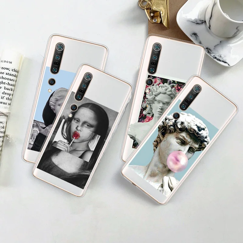 Мягкий силиконовый прозрачный ТПУ чехол для телефона Xiaomi Redmi Note 5 6A 7A 8A 8T 9s Pro Plus Max