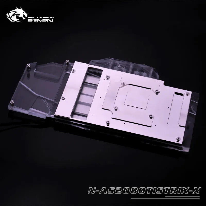 Bykski N AS2080TISTRIX X полный охват GPU водный блок для VGA ASUS ROG STRIX GTX2080TI O11G GAMING радиатор