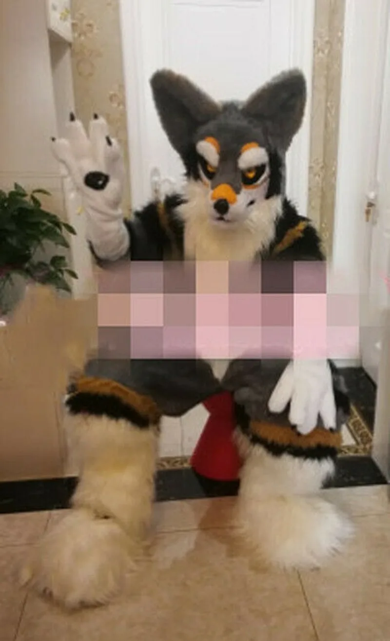 Пушистый костюм талисмана Костюмы для костюмированной вечеринки Одежда на
