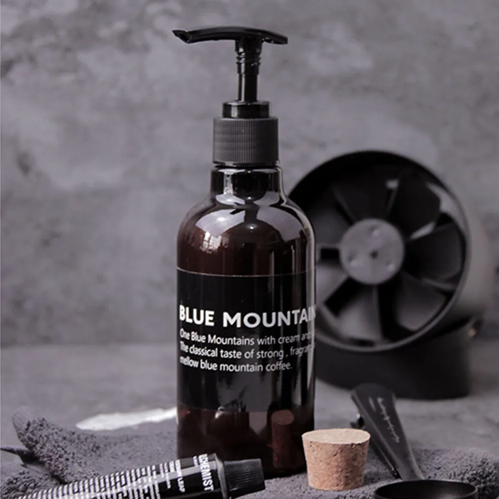 Скандинавский флакон для хранения шампуня скандинавский коричневый с жидким