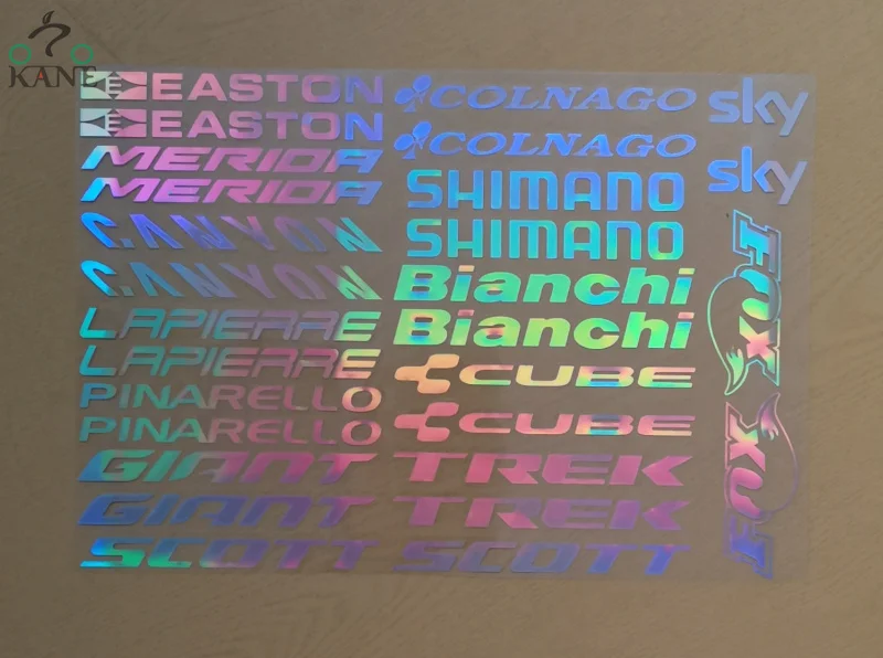 Виниловые наклейки для велосипеда декоративные лазерные ПВХ украшения