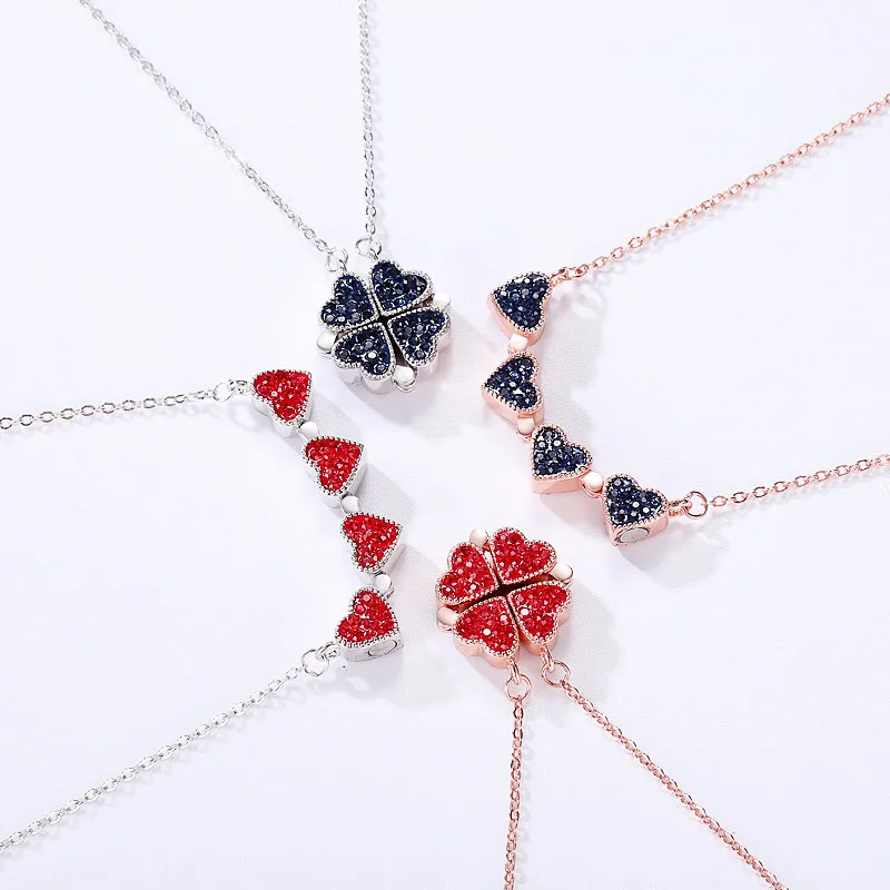 Новинка двухстороннее ожерелье из стерлингового серебра S925 пробы женское модное