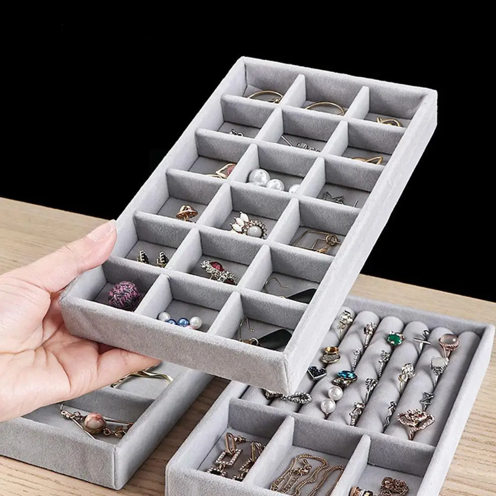 Органайзер для ювелирных изделий витрина ящик хранения подставка сережек колец