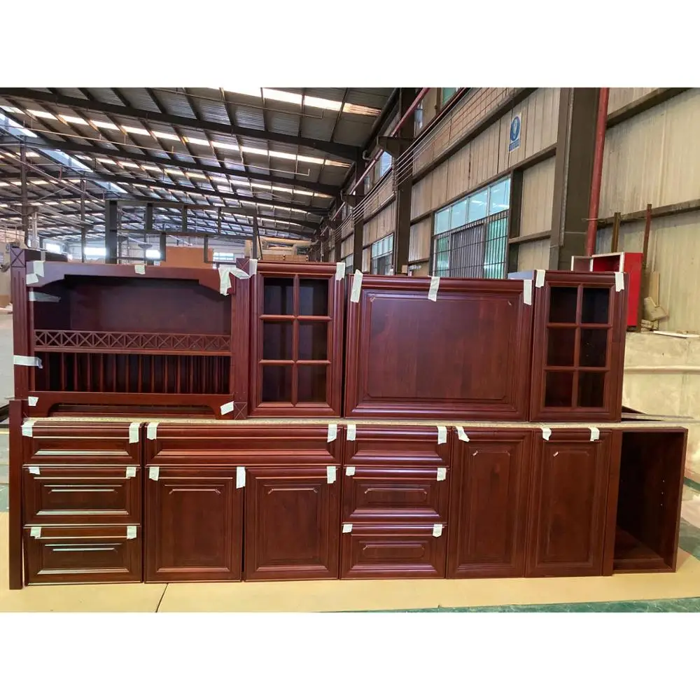 Кухонный шкаф из твердой древесины дуба|Кухонные шкафы| |