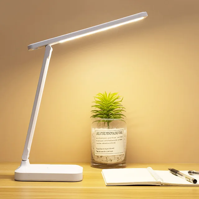 مصباح مكتب LED يعمل باللمس عاكس للضوء قابل للطي شحن USB 1