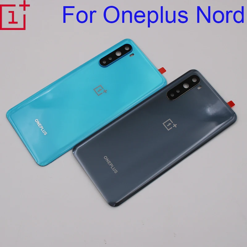 

Официальное заднее стекло для Oneplus Nord 5G задняя крышка чехол One Plus nord задняя крышка батарейного отсека 1 + nord запасные части и объектив камеры