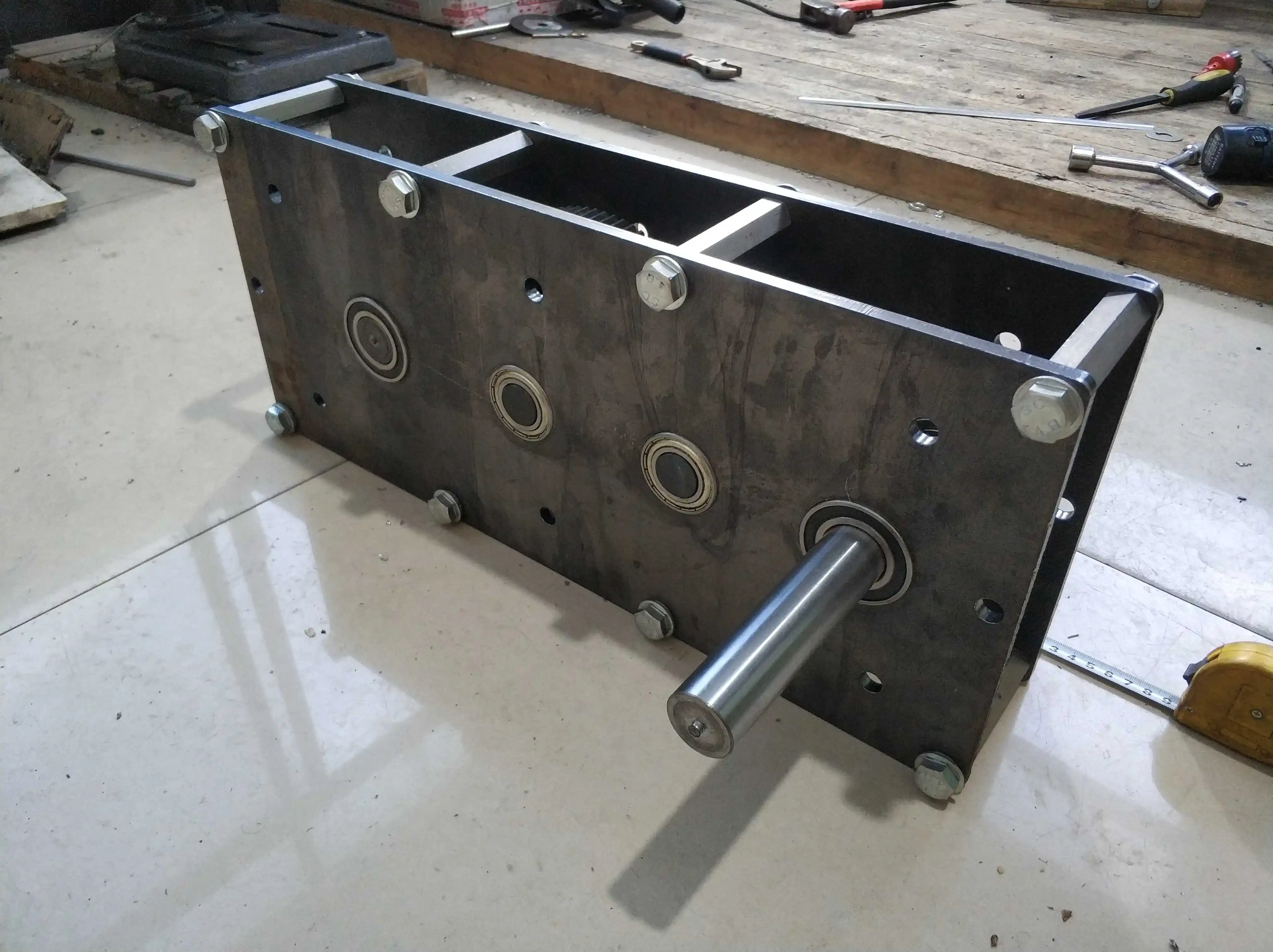 Hydraulic hand wind box foot increasing gear transmission metal 20KW power generator gearbox ratio 1 :: 35 | Инструменты