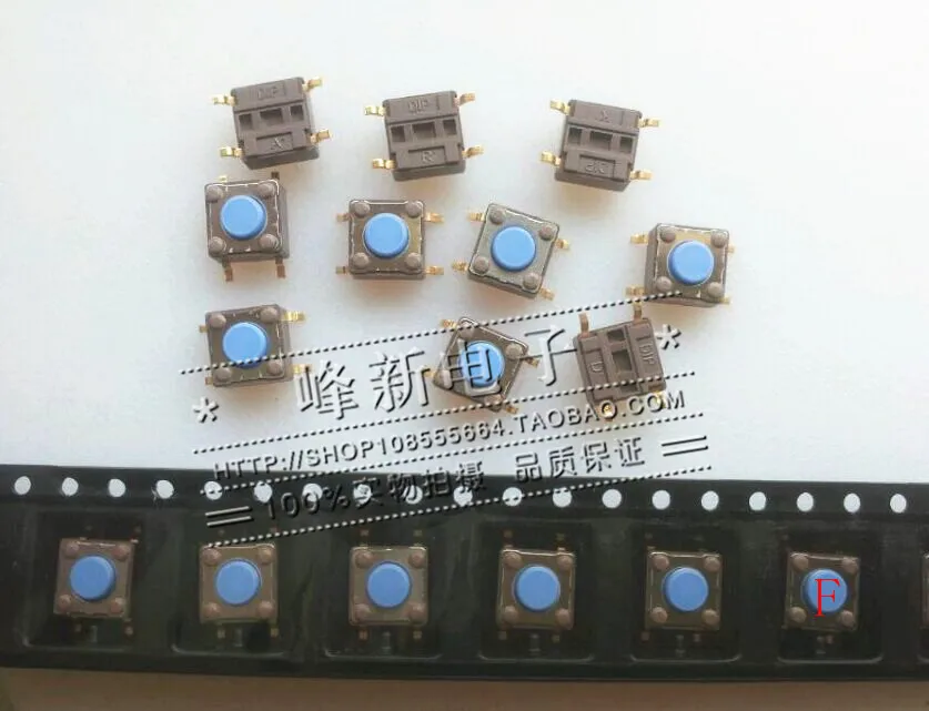 

Тактовый выключатель, микропереключатель, 6*6*4,3 патч 4-контактный Золотой ножной устойчивый к холоду переключатель температуры 50 шт.-1 лот