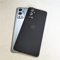 100 original back battery cover glass panel rear door housing case battery cover with camera lens for oneplus 9 pro 9pro phone