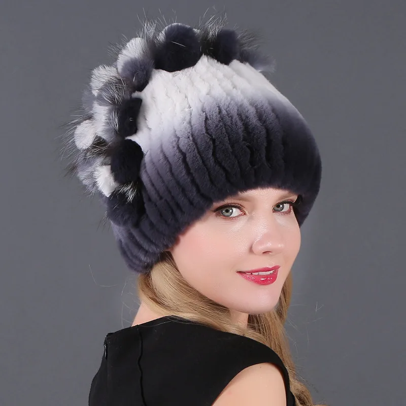 

Winter Accessories Womens Hat Beanies Women Winter Thicken Rabbit Fur Hats for Women Fashion Faux Fur Winter Hats for Women
